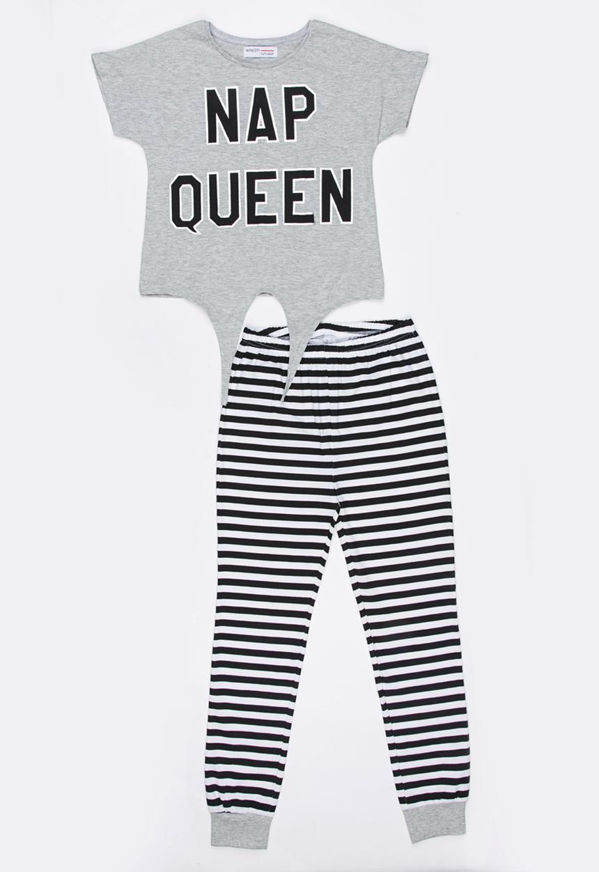 MINOTI - Puppy Printed PJ Set Grey