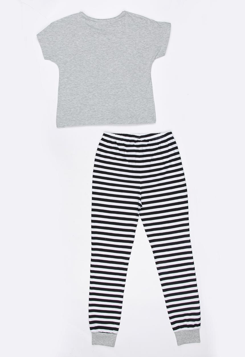 MINOTI - Puppy Printed PJ Set Grey