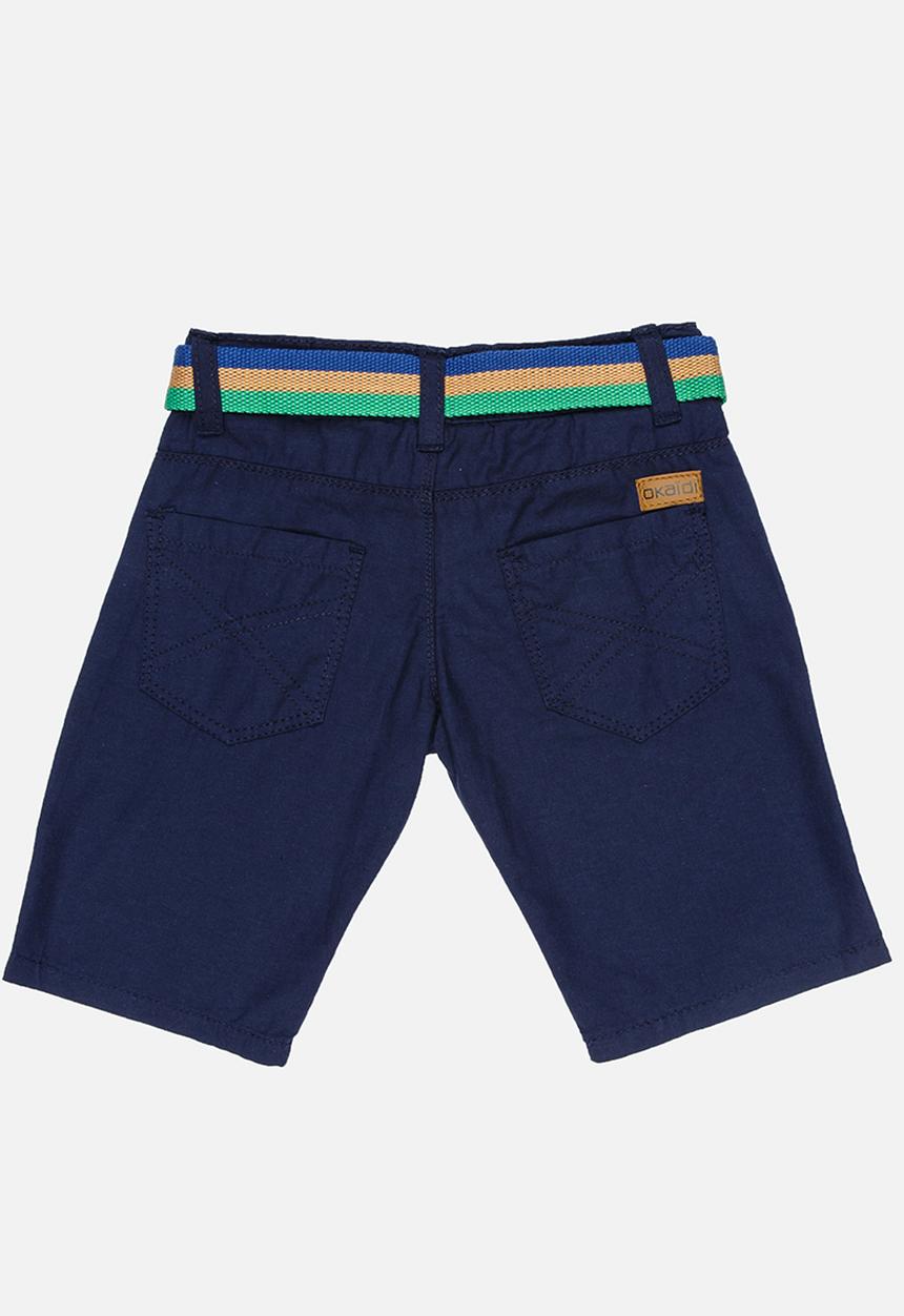 Pop Candy - Shorts with stipe belt - navy 