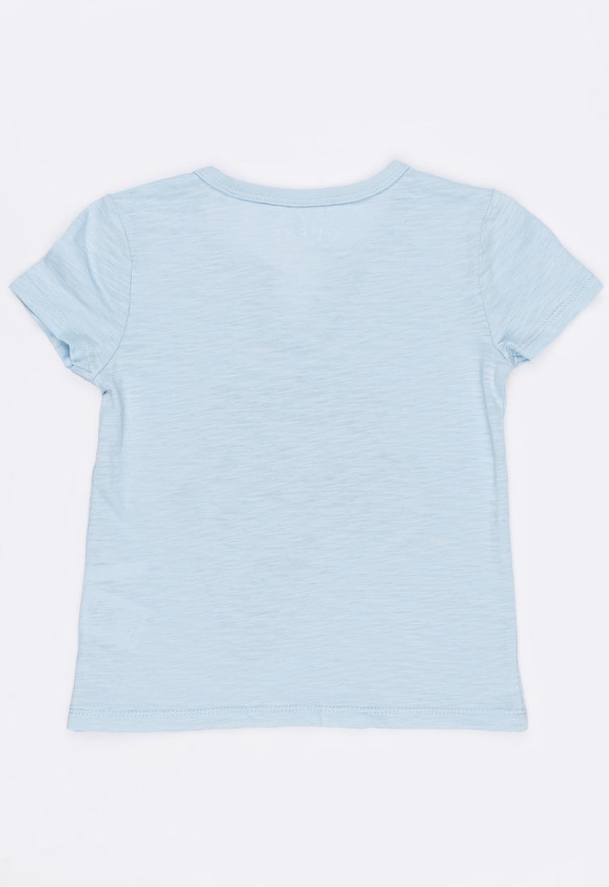 GUESS - Guess Henley Tee Pale Blue