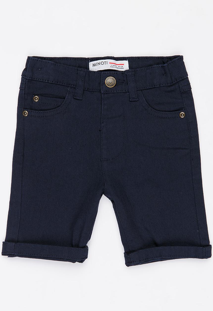MINOTI - Basic Slub Twill Jean Shorts Navy