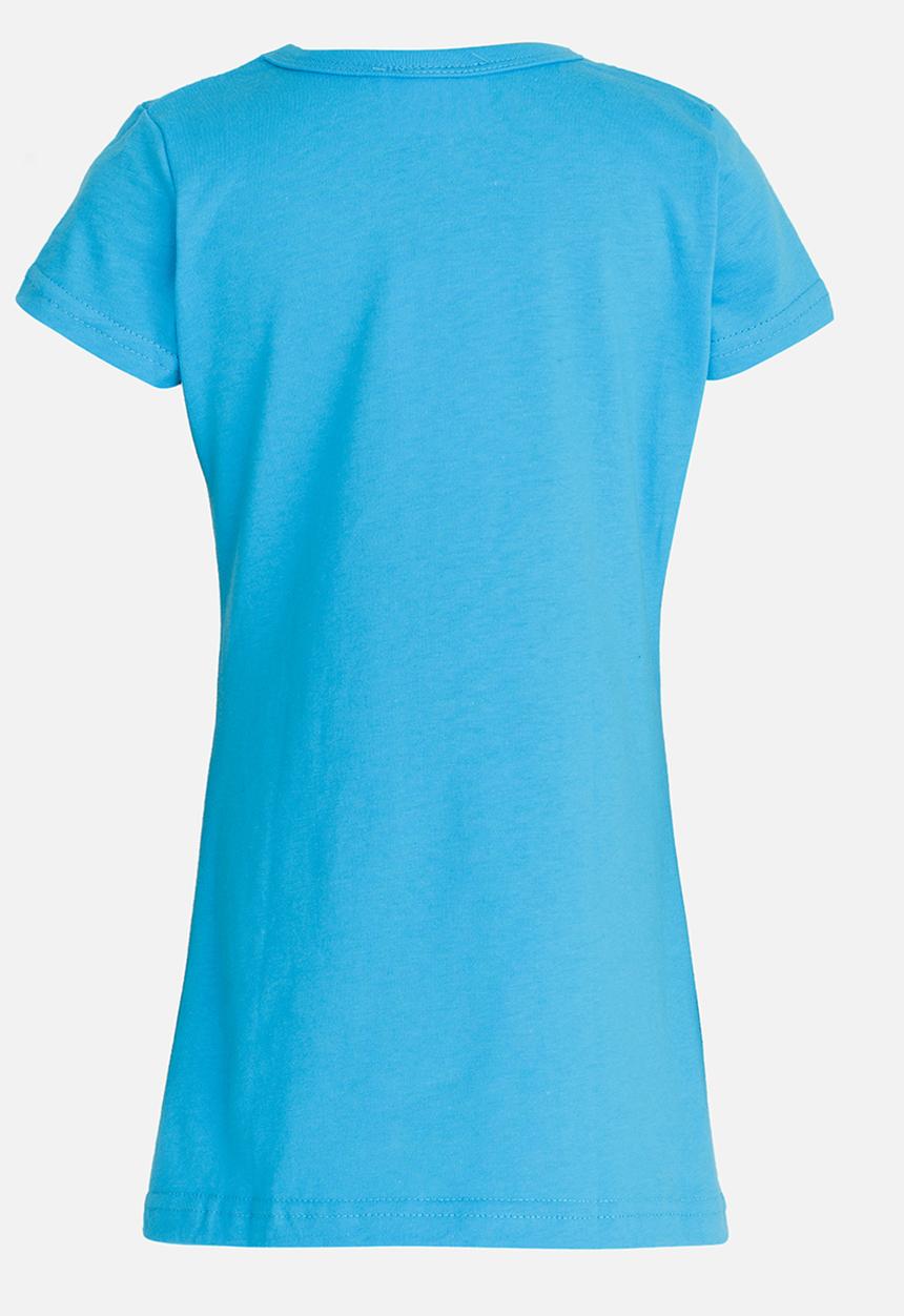 Pop Candy - Printed Pj  Tee Mid Blue
