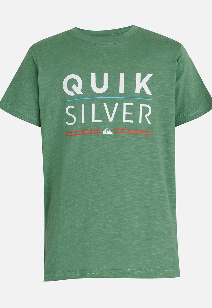 Quiksilver - Fulled Stacked Boys 3 Tee Dark Green