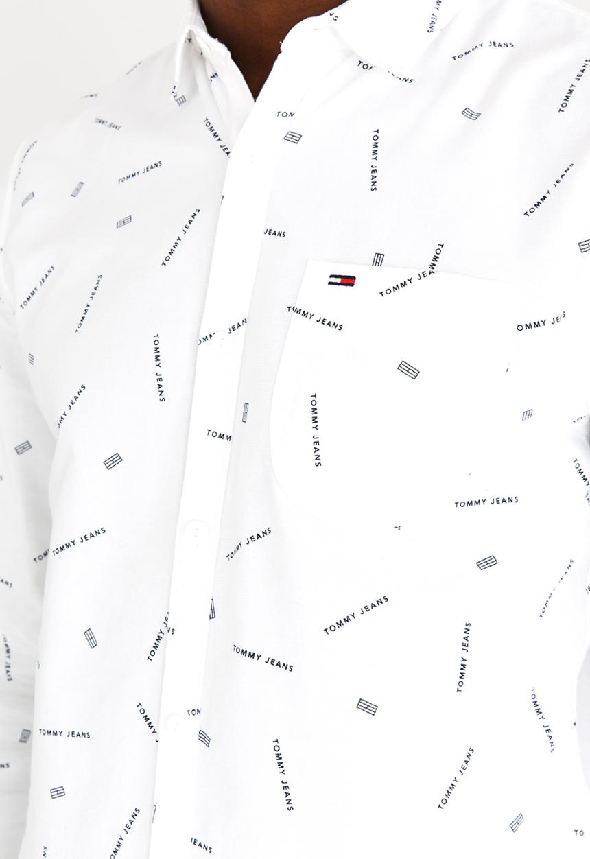 Tommy Hilfiger - Printed Oxford Shirt White