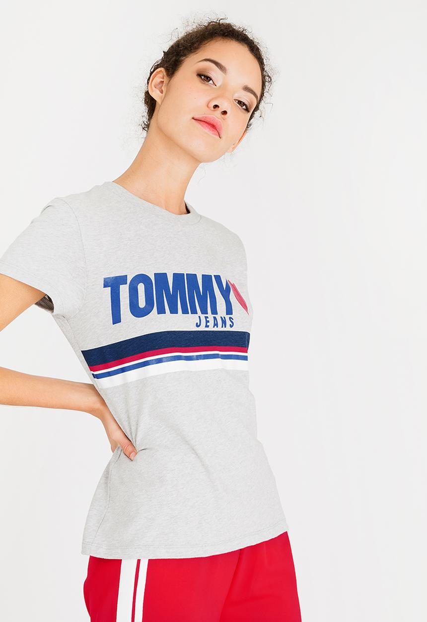 Tommy Hilfiger - Foil Logo Tee Grey