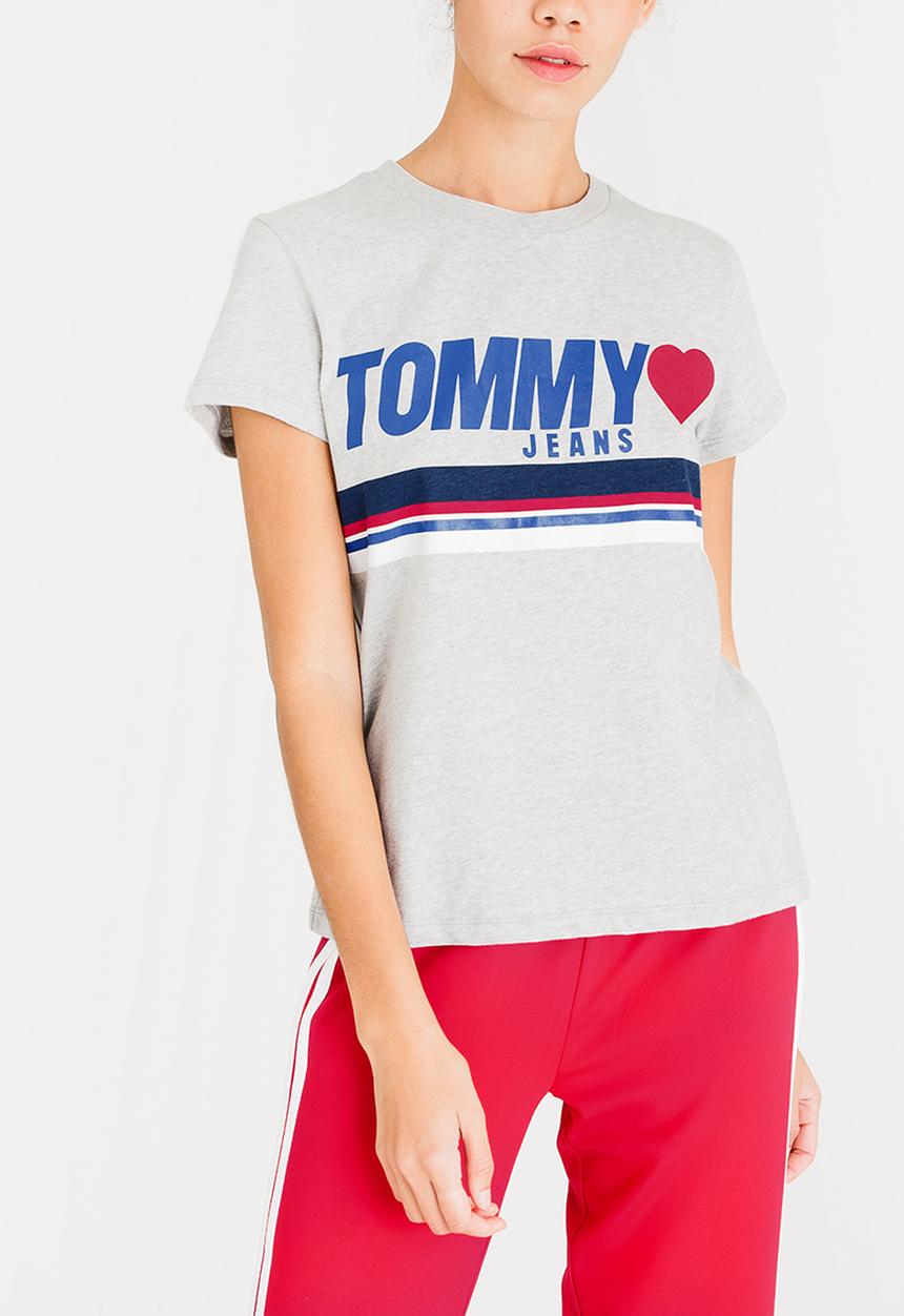 Tommy Hilfiger - Foil Logo Tee Grey