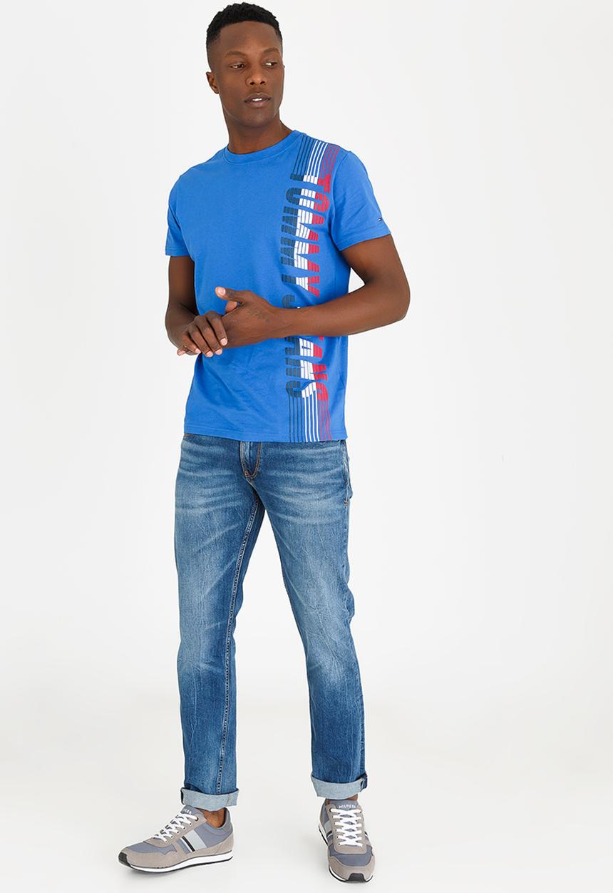 Tommy Hilfiger - Vertical Tee Blue