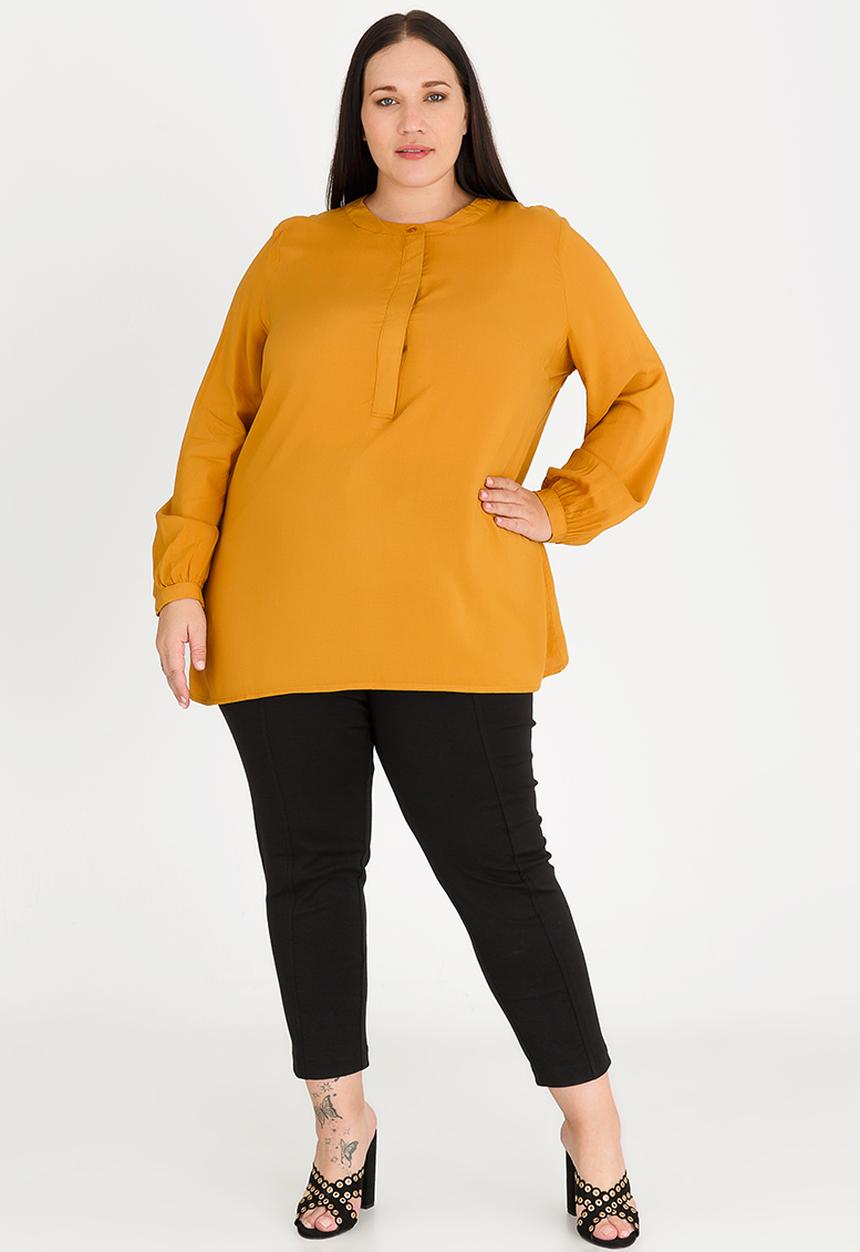 edit Plus - Henley Tunic Yellow