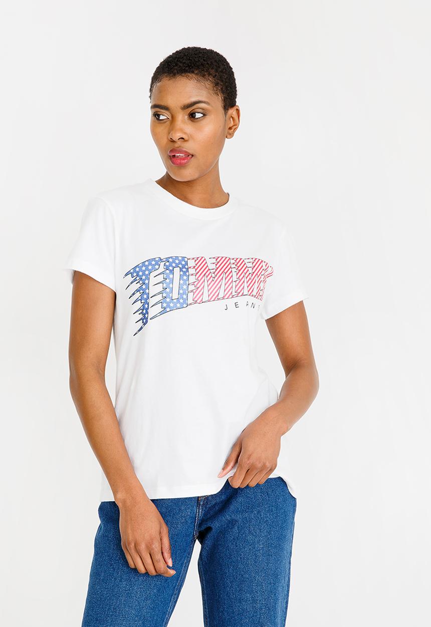 Tommy Hilfiger - American Flag Graphic Tee White