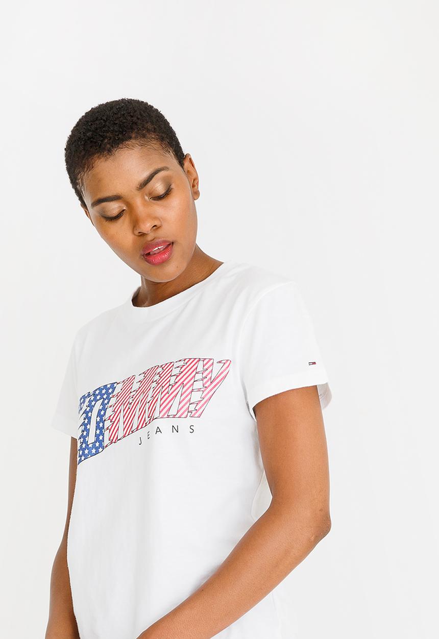 Tommy Hilfiger - American Flag Graphic Tee White