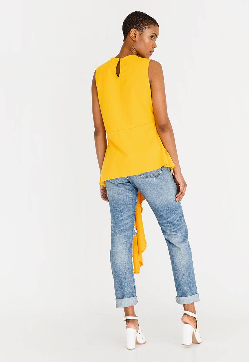 STYLE REPUBLIC - Asymmetrical Blouse Yellow