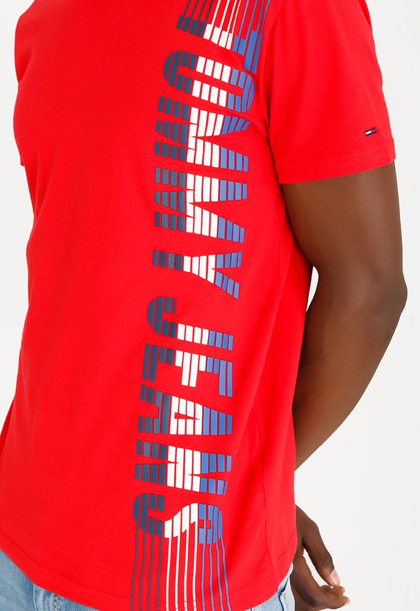 Tommy Hilfiger - Vertical Tee Red