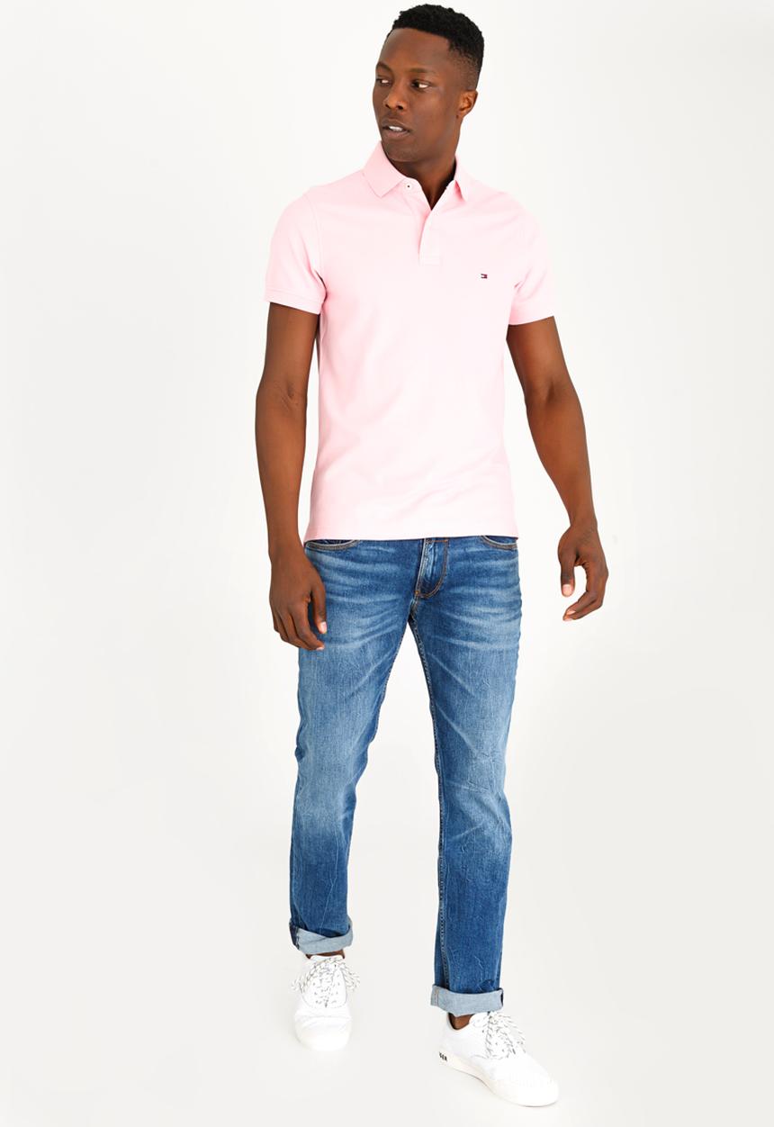 Tommy Hilfiger - Slim Fit Polo Golfer Pale Pink