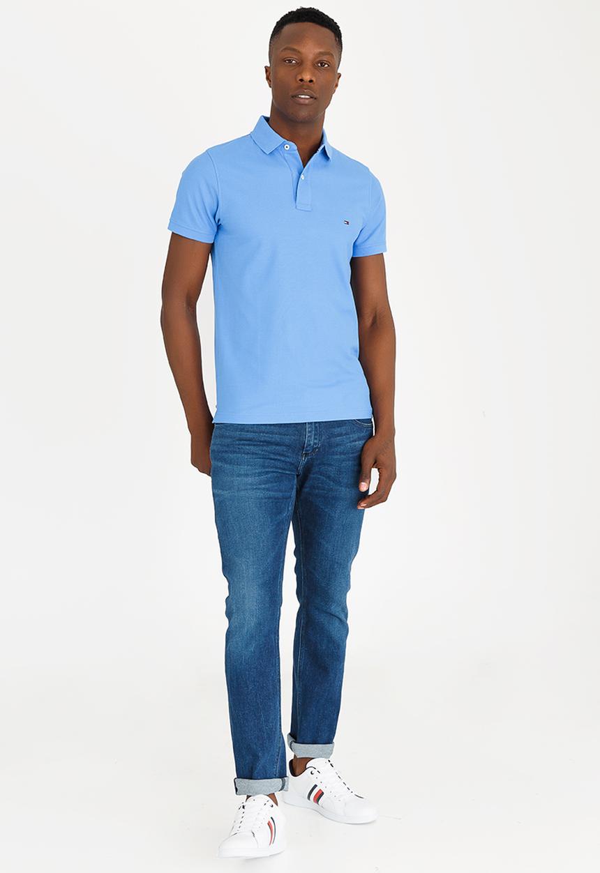Tommy Hilfiger - Slim Fit Polo Golfer Blue