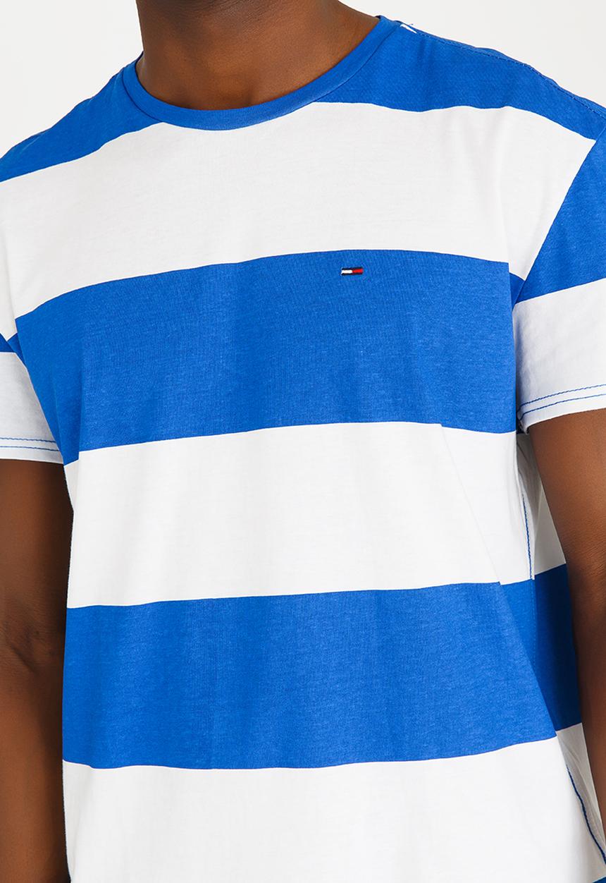 Tommy Hilfiger - Race Stripe Tee Blue and White