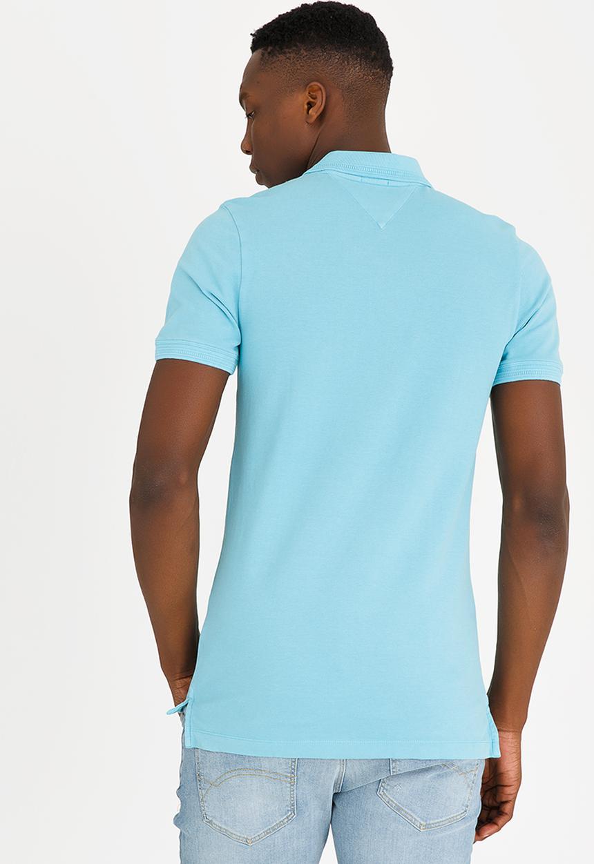 Tommy Hilfiger - Fine Garment Dye Polo Golfer Blue