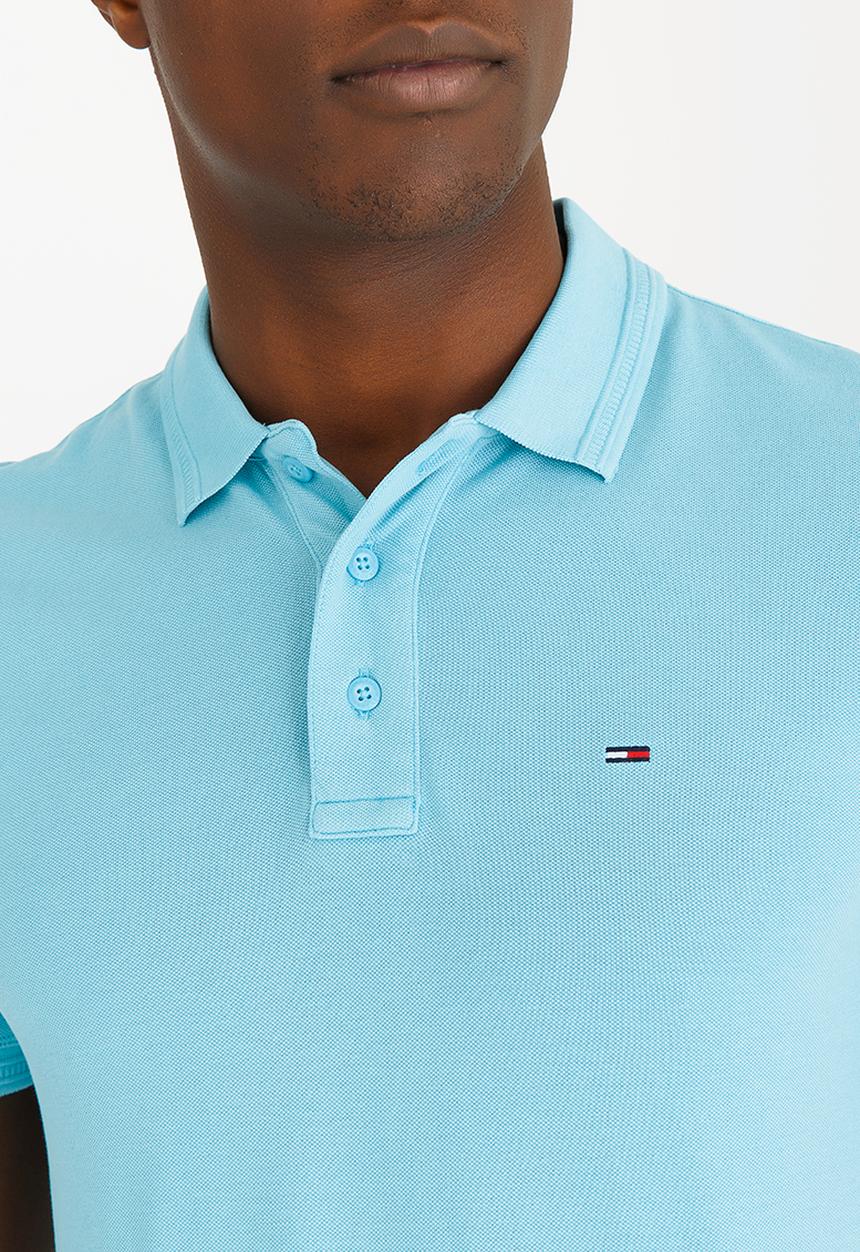 Tommy Hilfiger - Fine Garment Dye Polo Golfer Blue