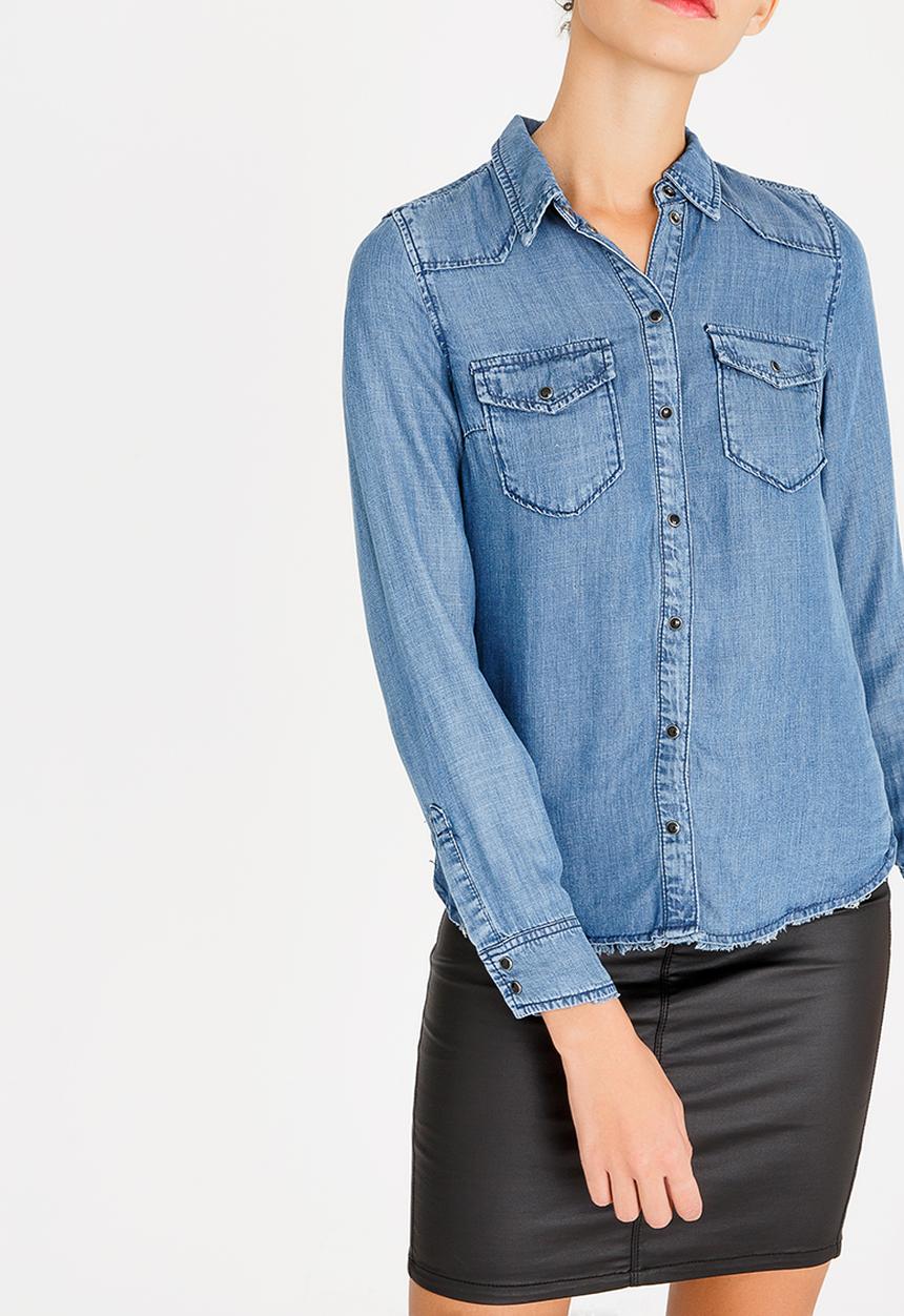 ONLY - Lucky Denim Shirt Blue