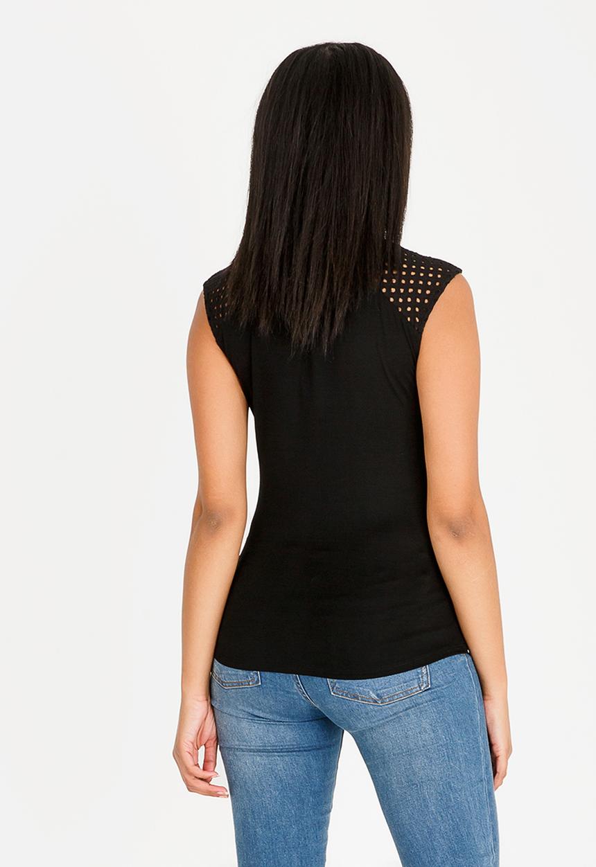 SISSY BOY - Raglia One Up Top Black
