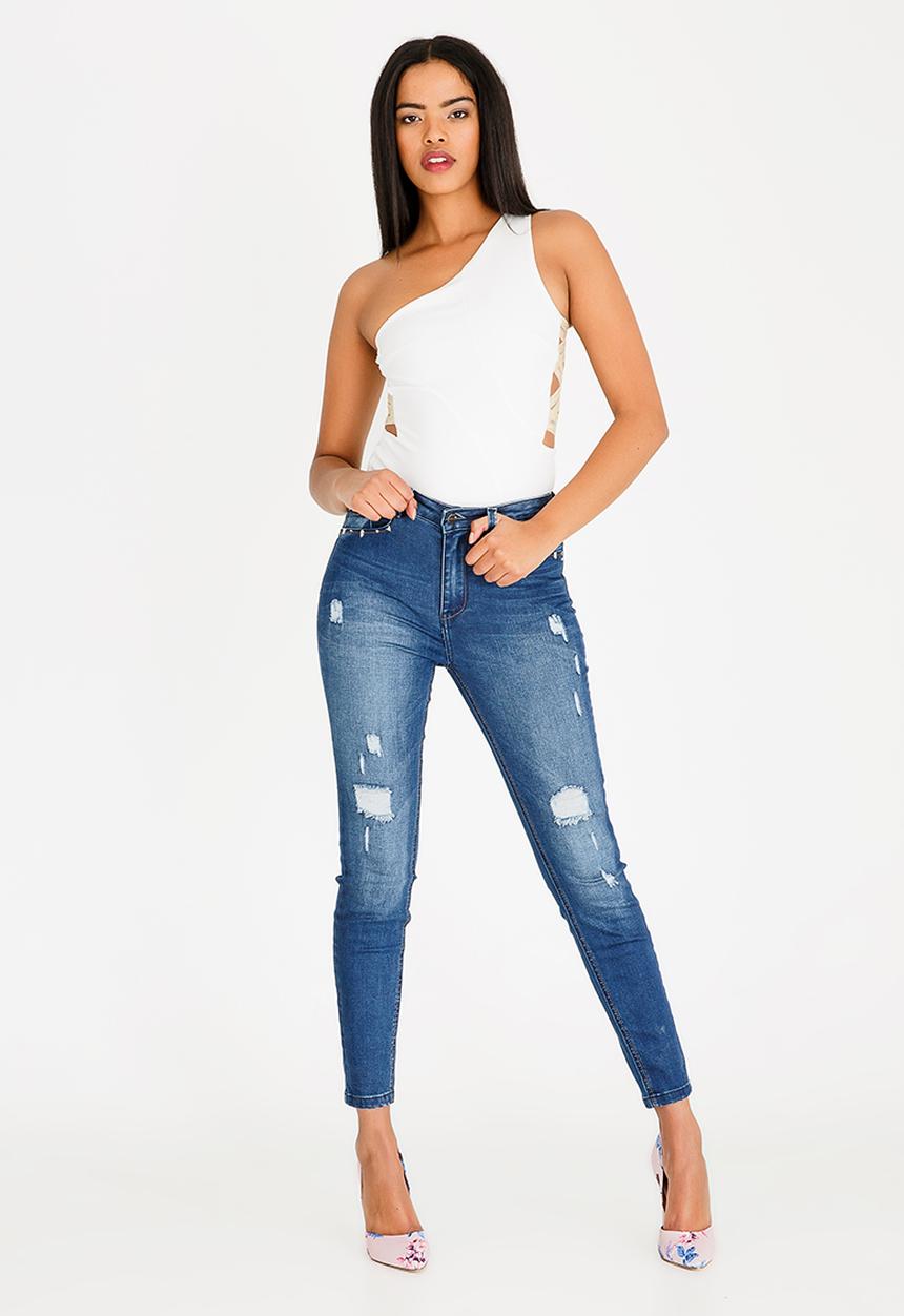 SISSY BOY - Max Respect Bodysuit Off White
