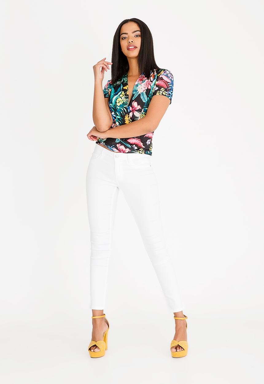 SISSY BOY - Crazy Times Printed Wrap Top Multi-colour