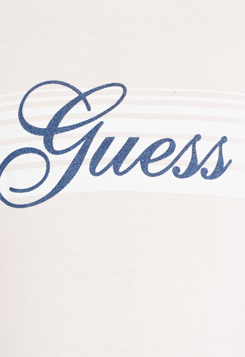 GUESS - Lined Guess Tee Pale Pink