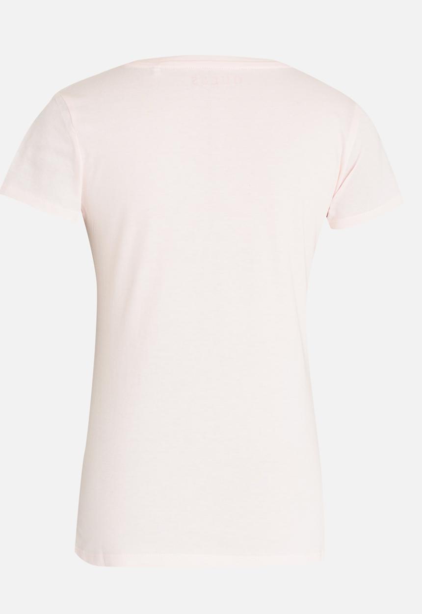 GUESS - Lined Guess Tee Pale Pink
