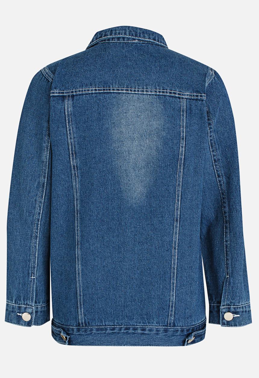 Pop Candy - Relaxed Denim Jacket Blue