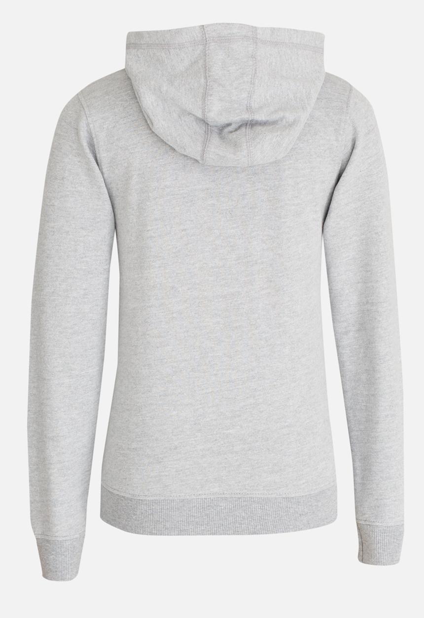 MINOTI - Basic Fleece Zip Thru Hoodie Grey