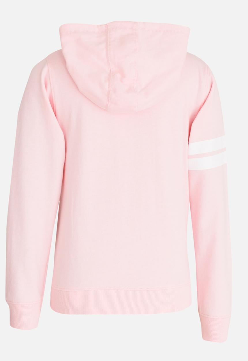 MINOTI - Basic Fleece Zip Thru Hoodie Pale Pink