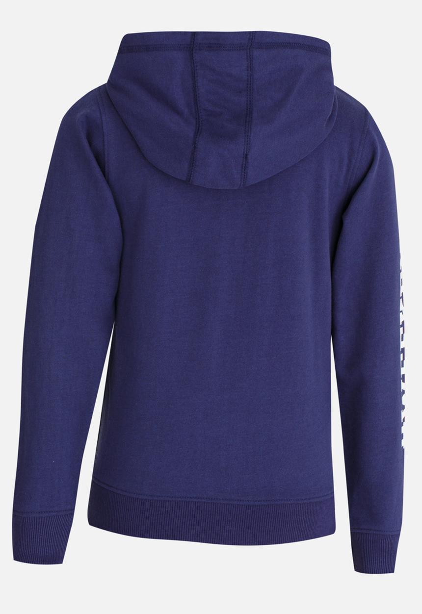 MINOTI - Basic Fleece Zip Thru Hoodie Navy