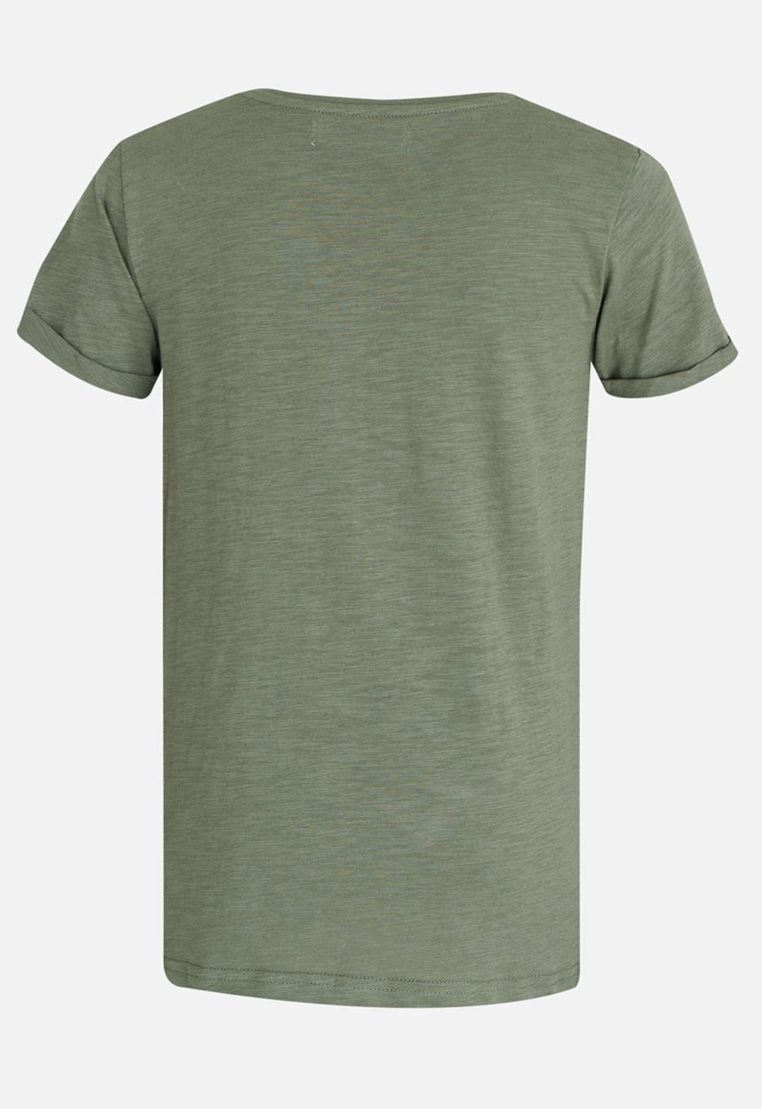 MINOTI - Army Distressed Printed Tee Khaki Green