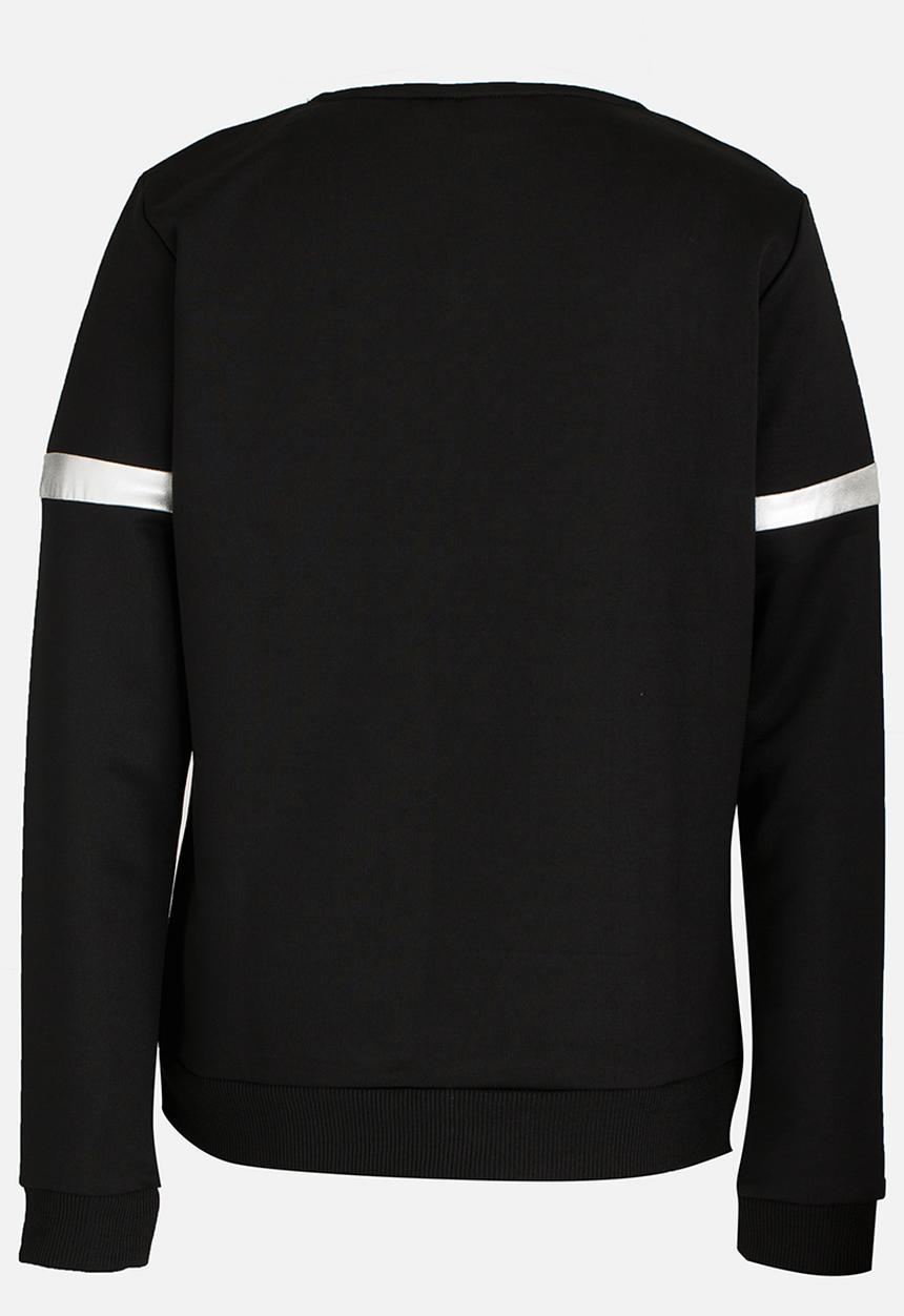 Name It - One Striped Sweater Black