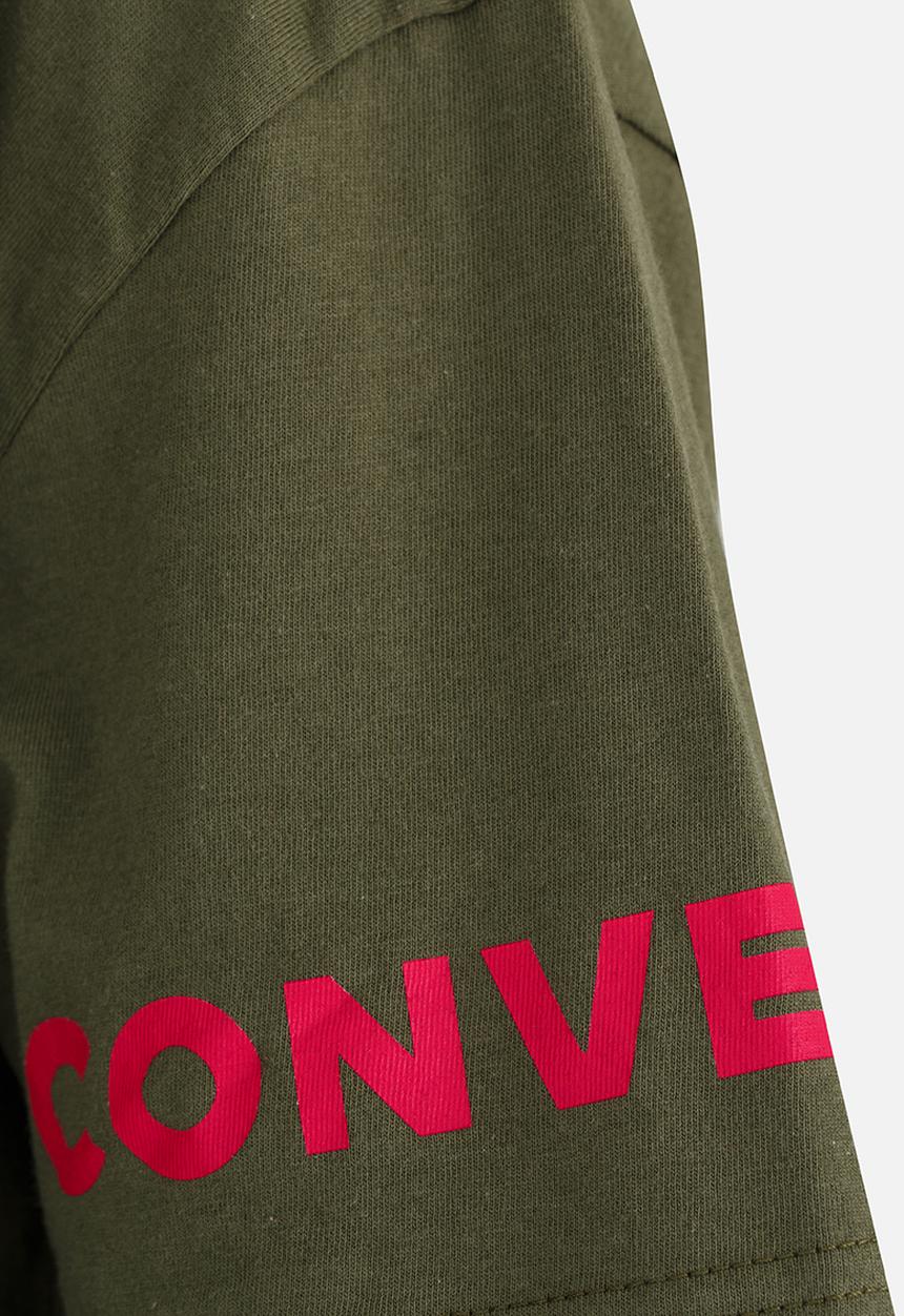Converse - Converse Print Fill Star Chevron Tee Khaki Green