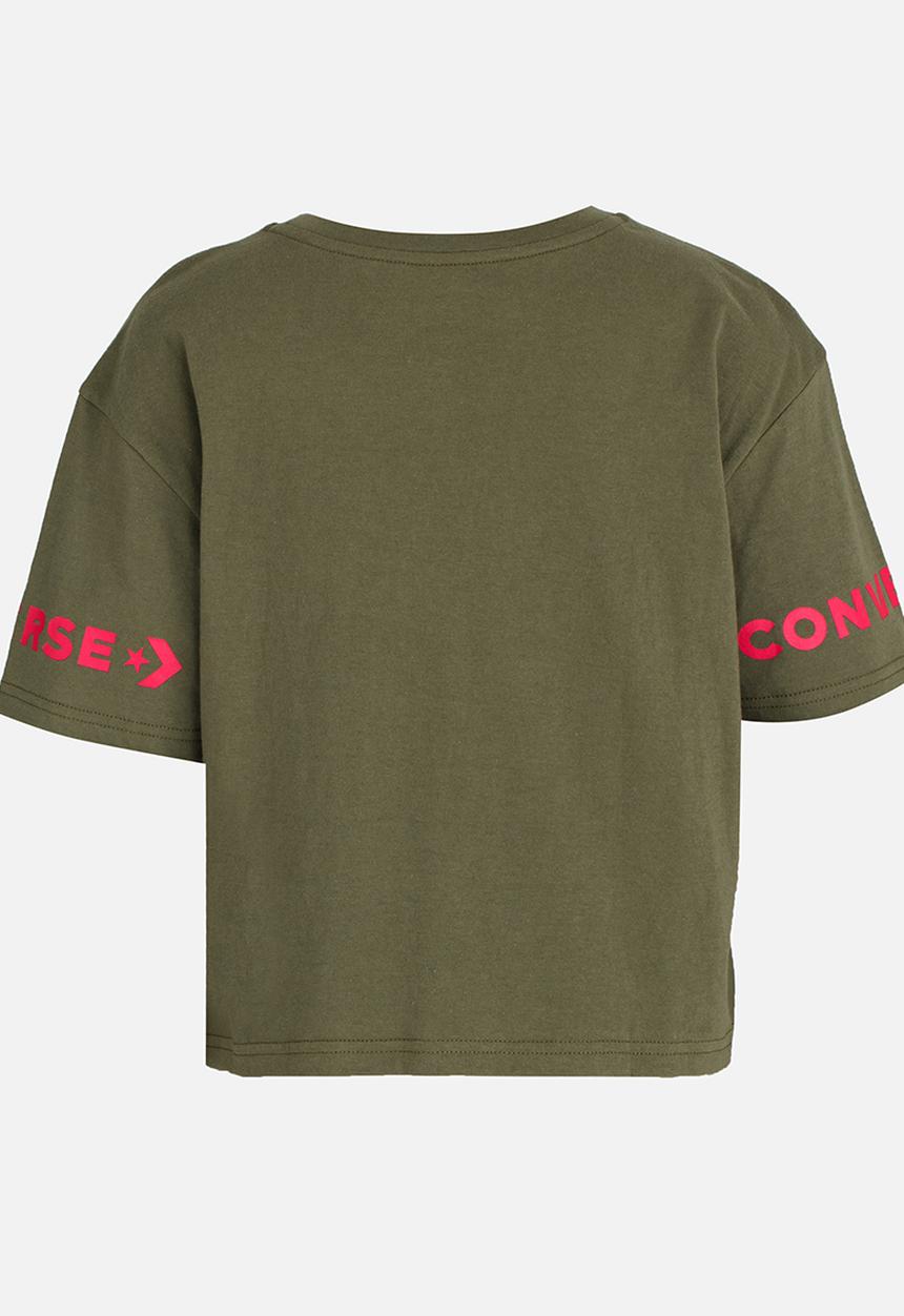 Converse - Converse Print Fill Star Chevron Tee Khaki Green
