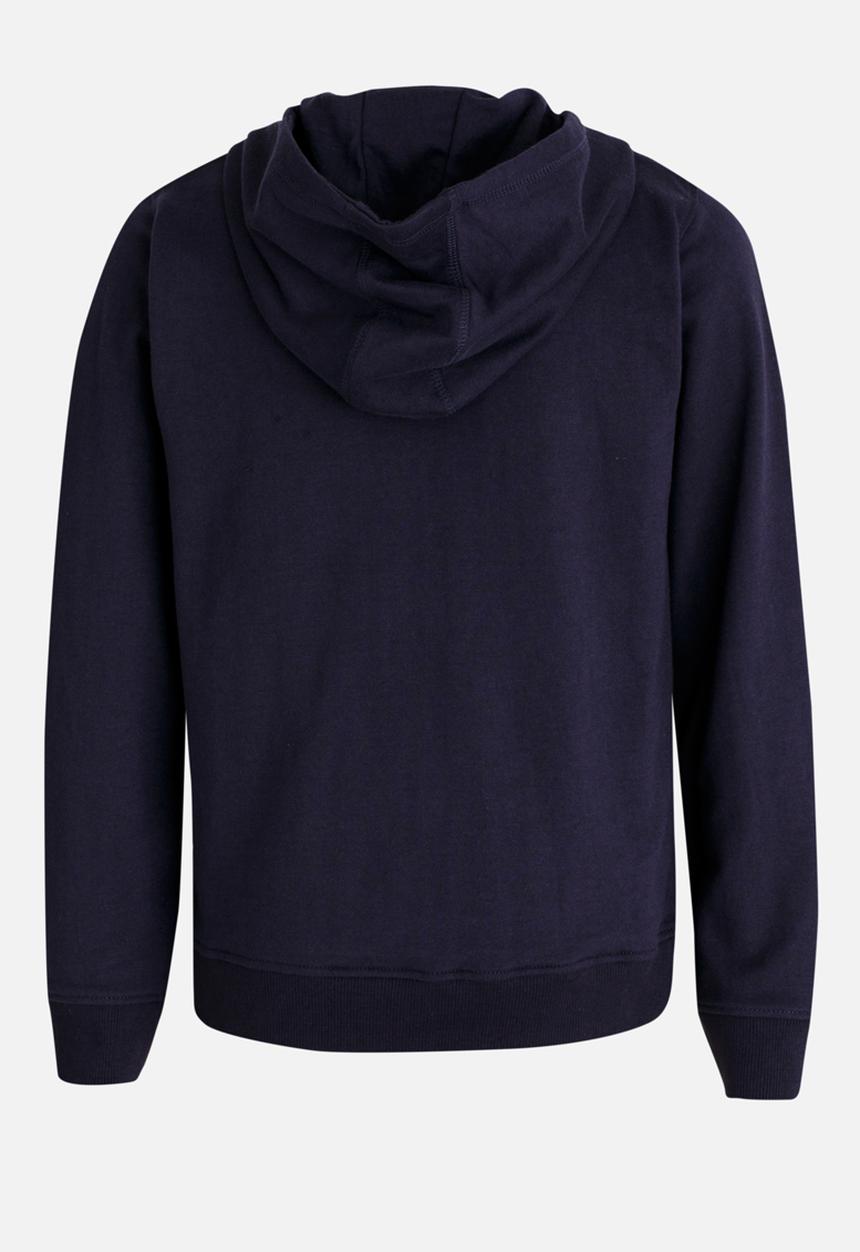 MINOTI - Basic Fleece Zip Thru Hoodie Navy