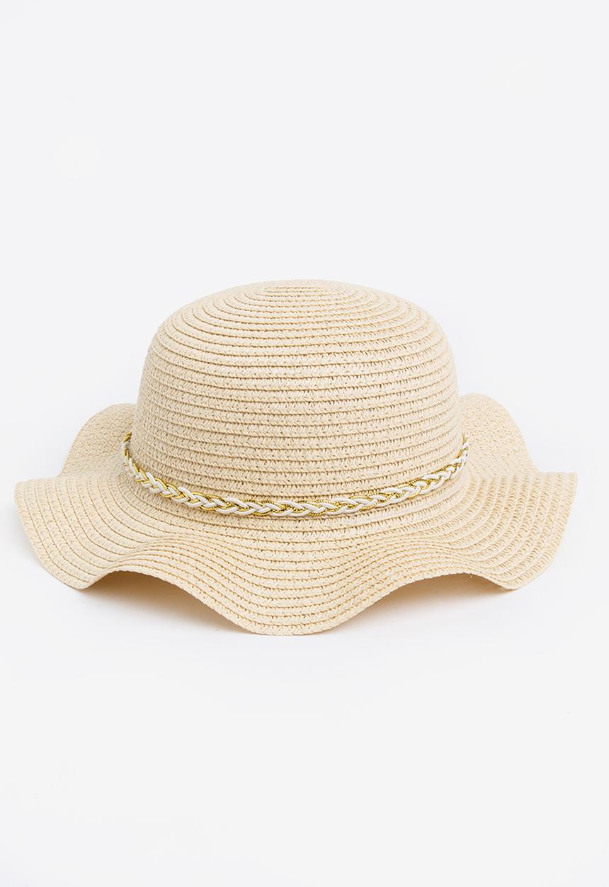 Pop Candy - Straw Fedora Cream