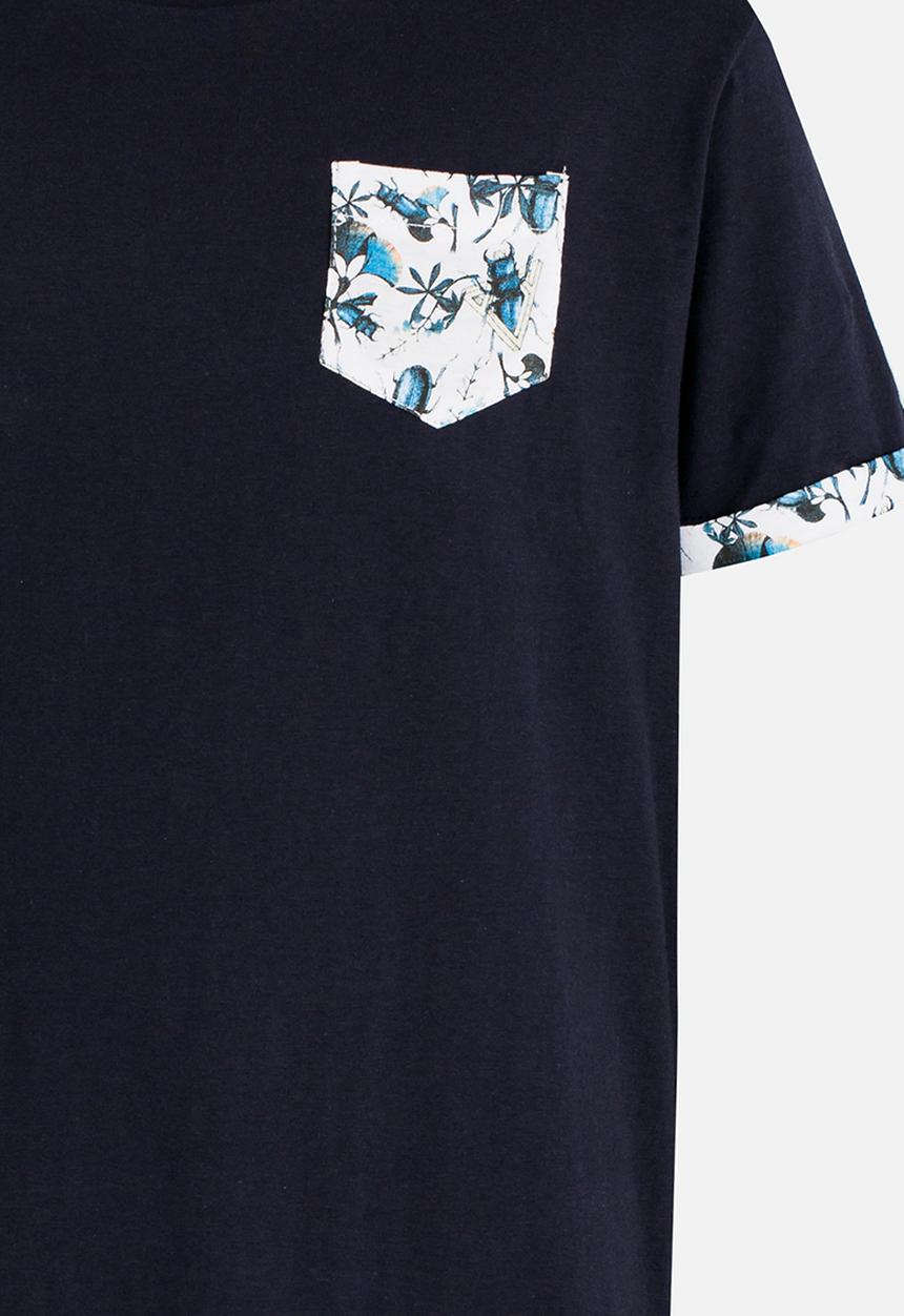 Brave Soul - Crew Neck T-shirt Navy