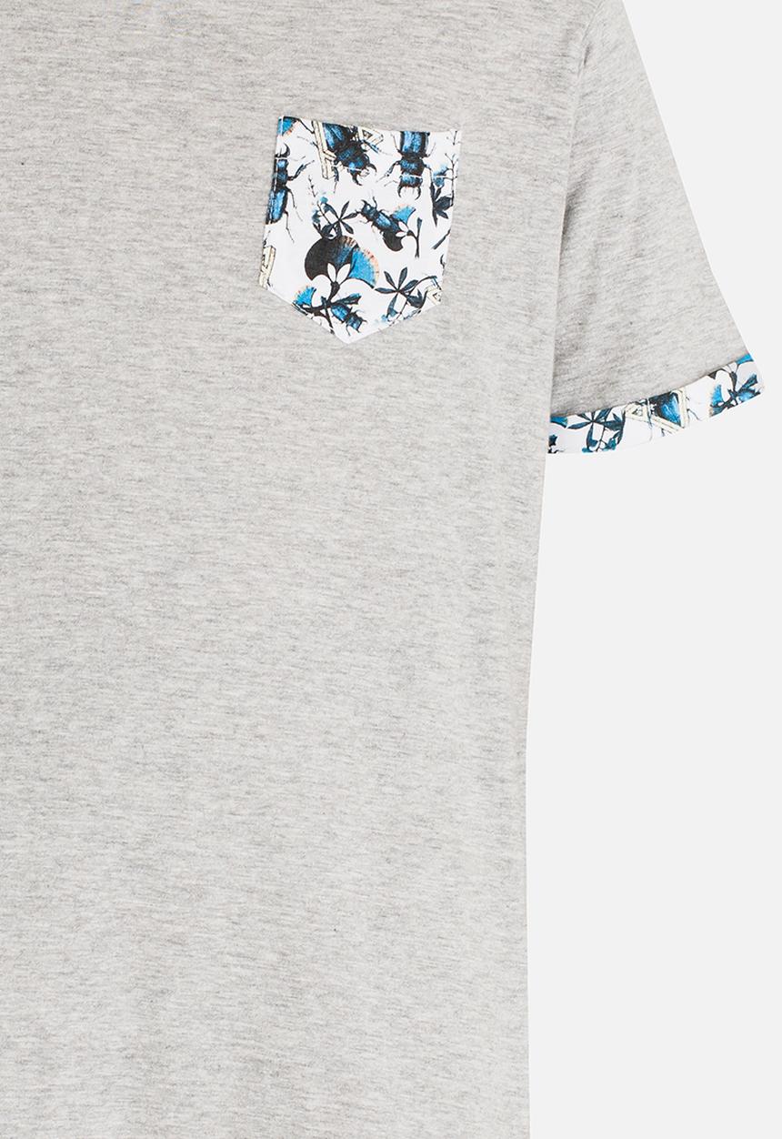 Brave Soul - Crew Neck T-shirt Mid Grey