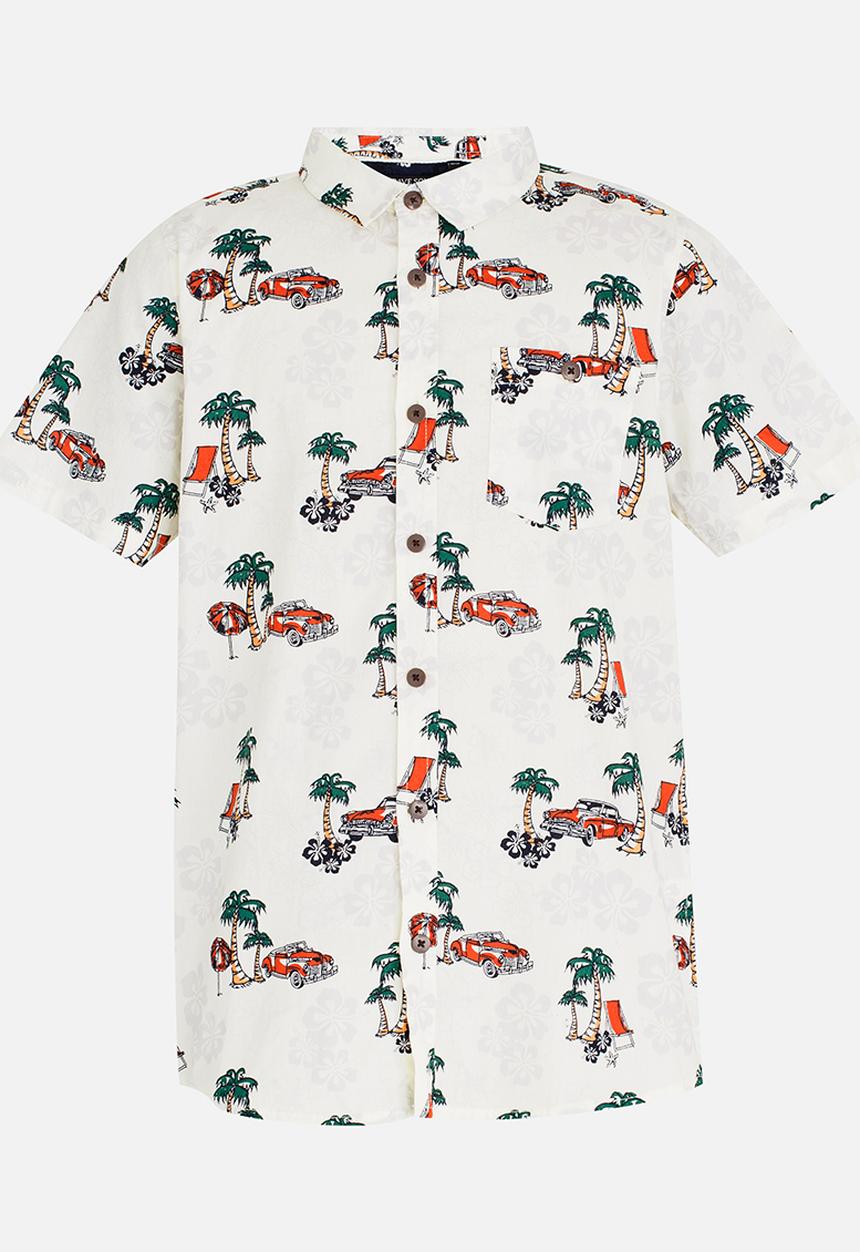 Brave Soul - Printed Shirt Milk