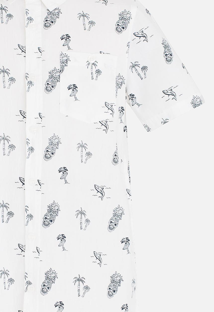 Brave Soul - Printed Shirt Milk