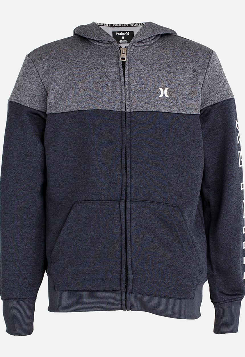 Hurley - Hurley Dri-Fit Solar Zip Front Hoodie Charcoal