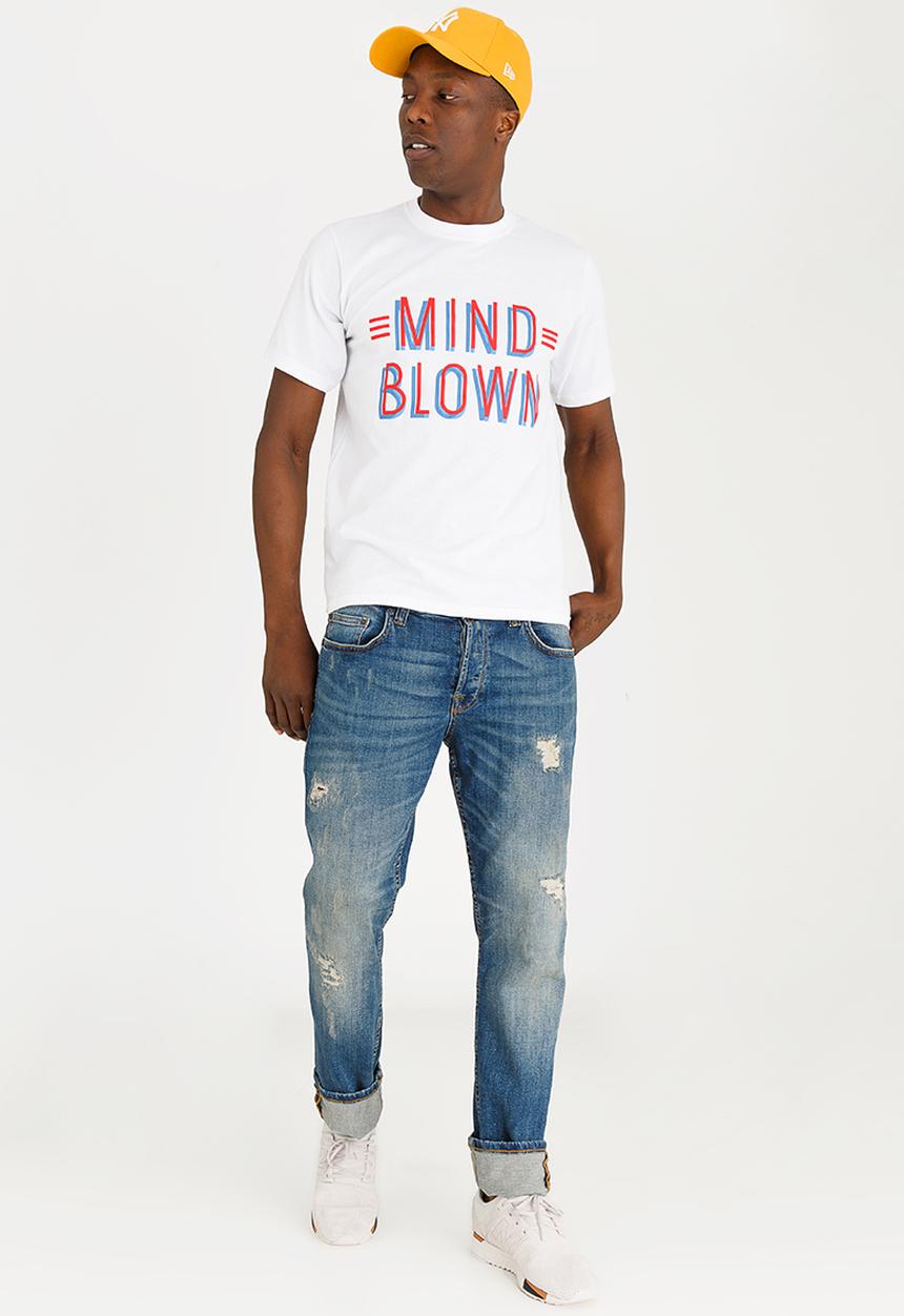STYLE REPUBLIC - Mind Blown Tee White