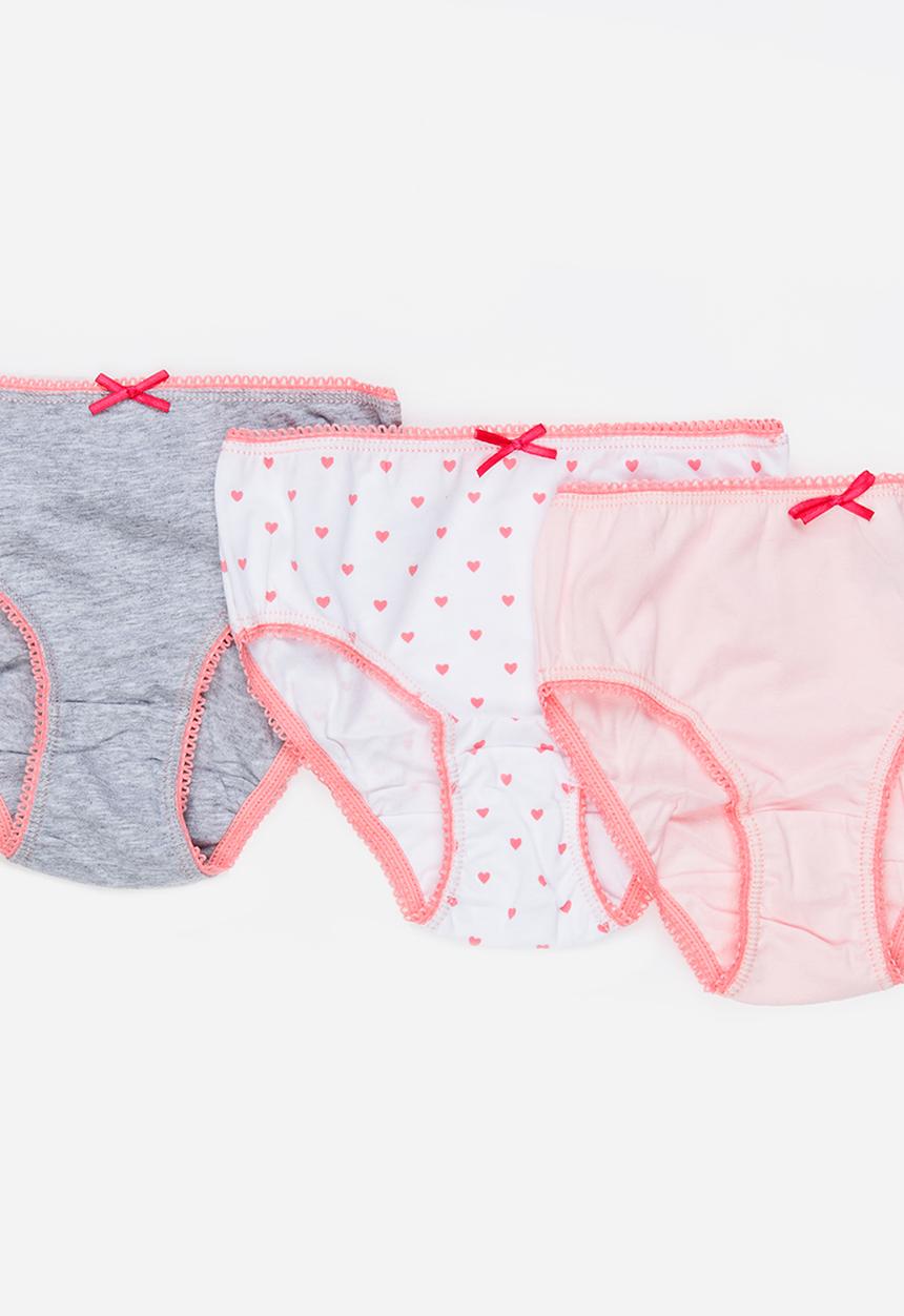 MINOTI - 7 Pack Bow Detail Bikini Briefs Multi-colour