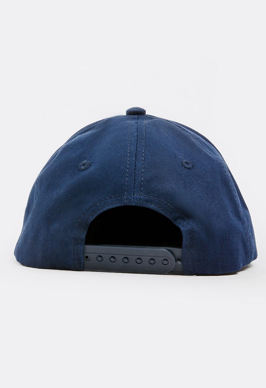 MINOTI - Baseball Colour Block Embroidered Flat Brim Cap Dark Blue