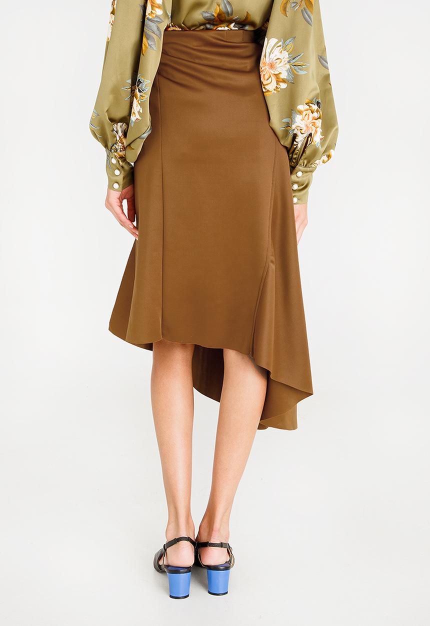 STYLE REPUBLIC - Asymmetrical Skirt Camel