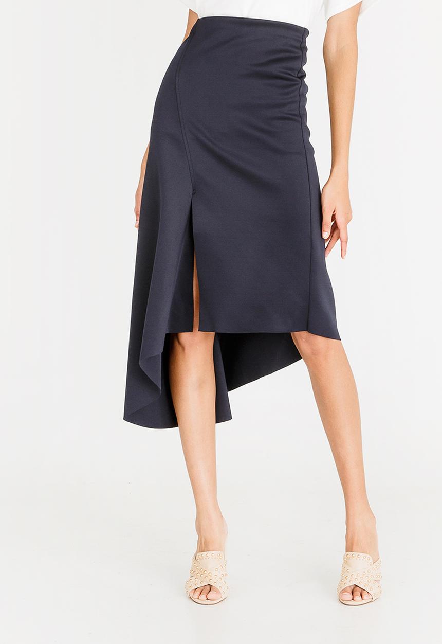 STYLE REPUBLIC - Asymmetrical Skirt Navy