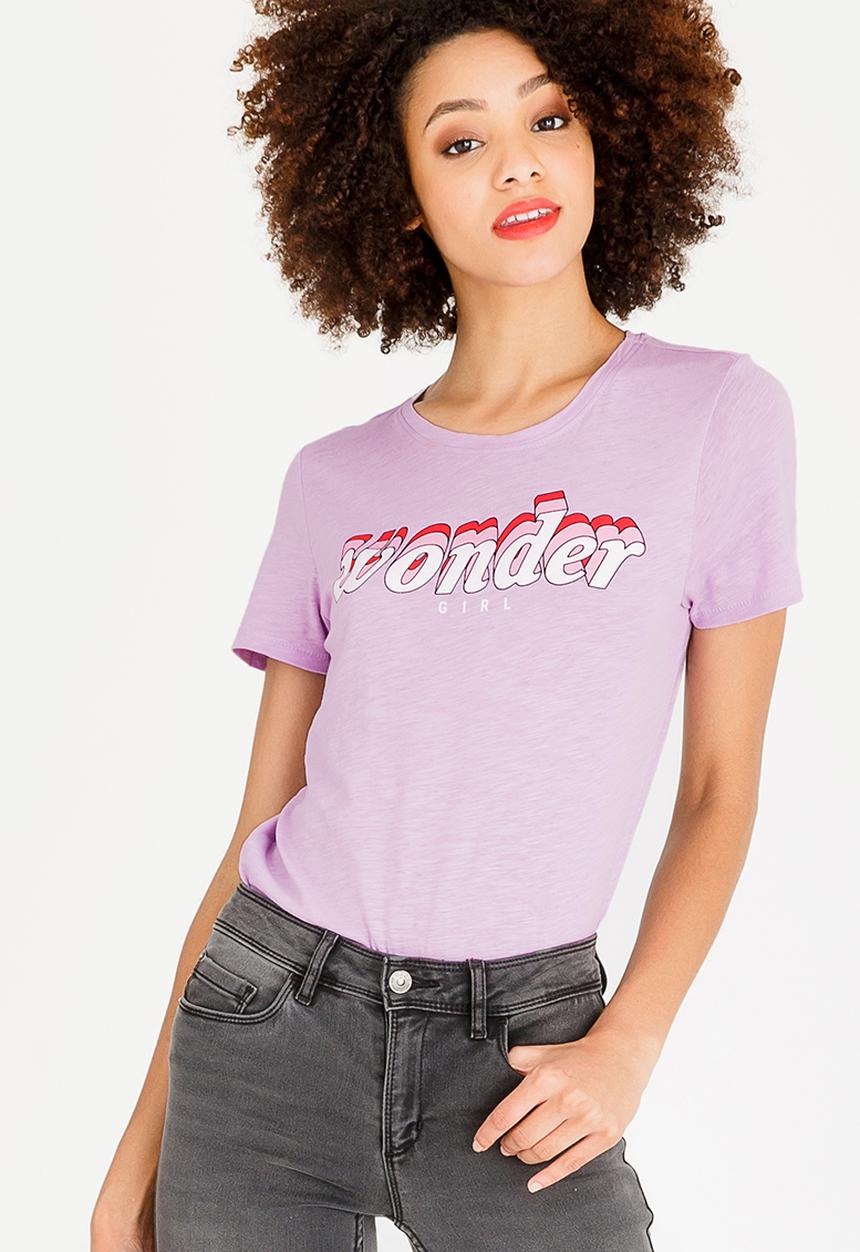 ONLY - Keen Box Tee Pale Purple