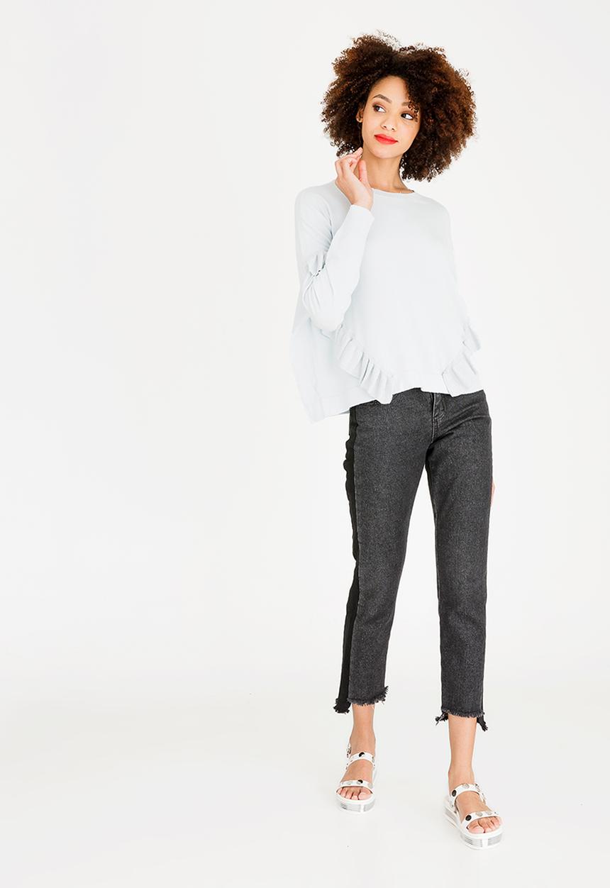 ONLY - Ginny Ruffle Top Pale Blue