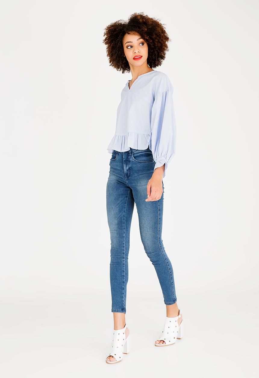 ONLY - Vigga Denim Blouse Pale Blue